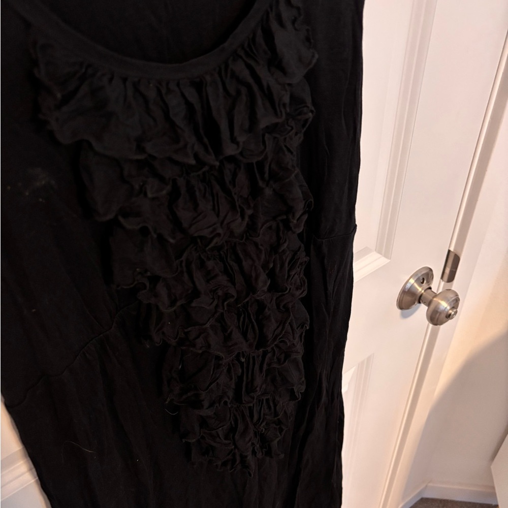 Boden Balck Ruffle Dress - Picture 2 of 5
